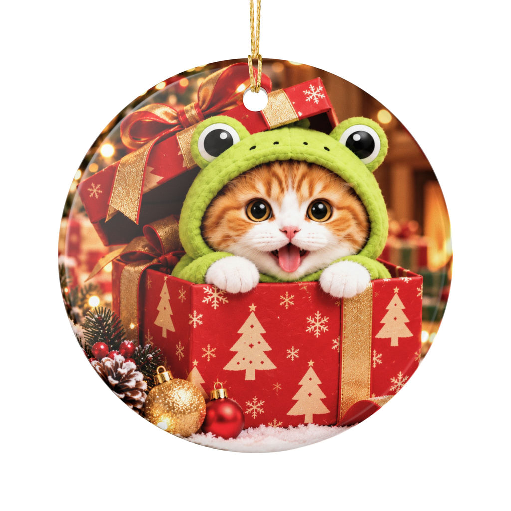 Froggy's Christmas Magic Ornament – Double Sided