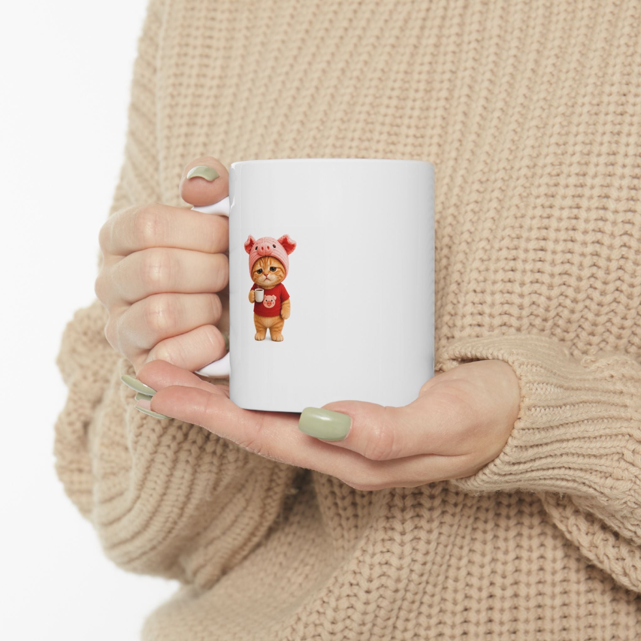 Working Hard… Kinda — White Ceramic Mug