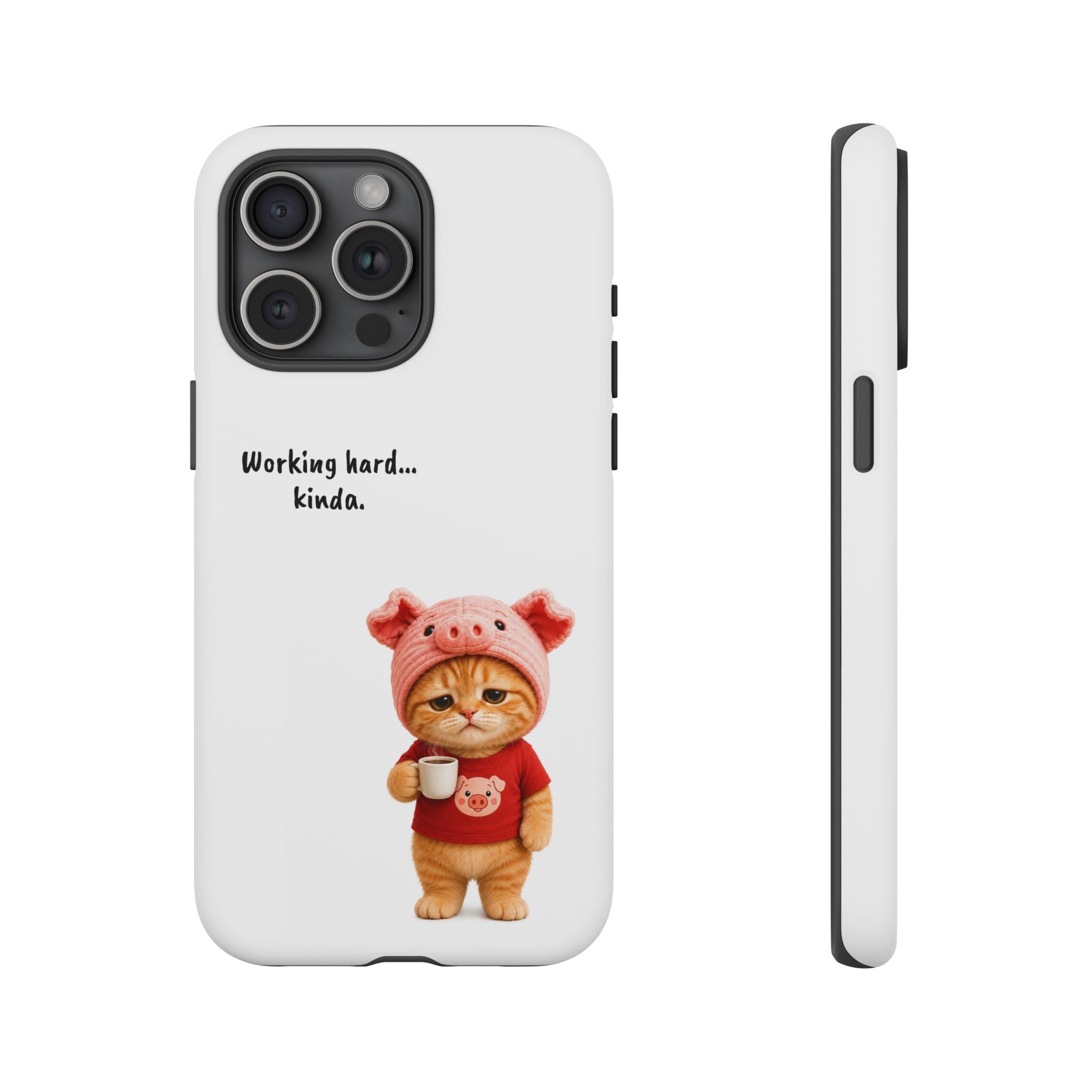 Porky Phone Case — Working Hard… Kinda