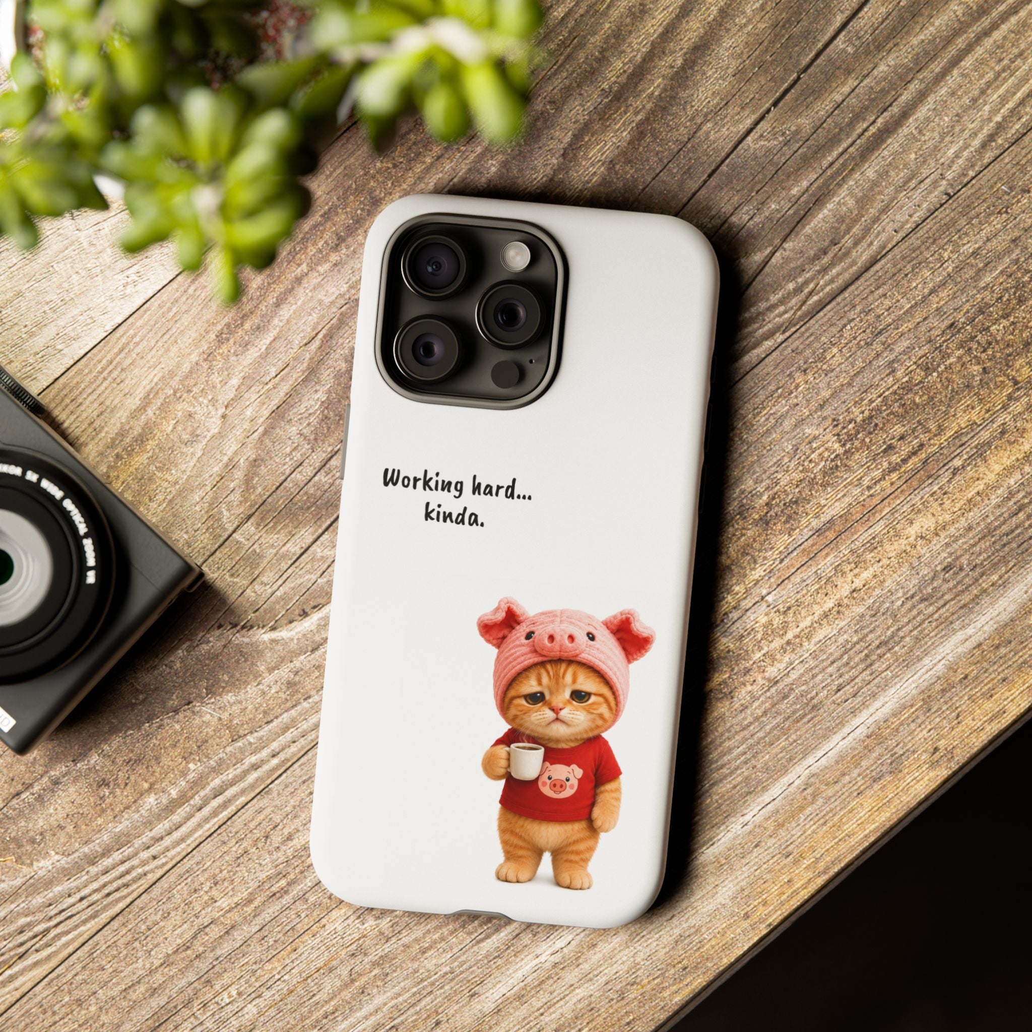 Porky Phone Case — Working Hard… Kinda