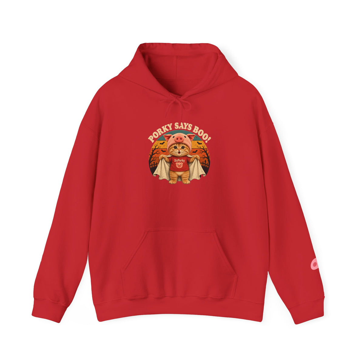 Porky Says BOO! Halloween Unisex Hoodie