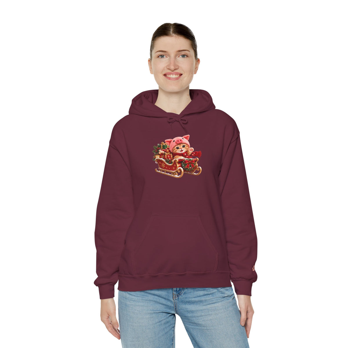 Porky's Christmas Sleigh – Unisex Christmas Hoodie
