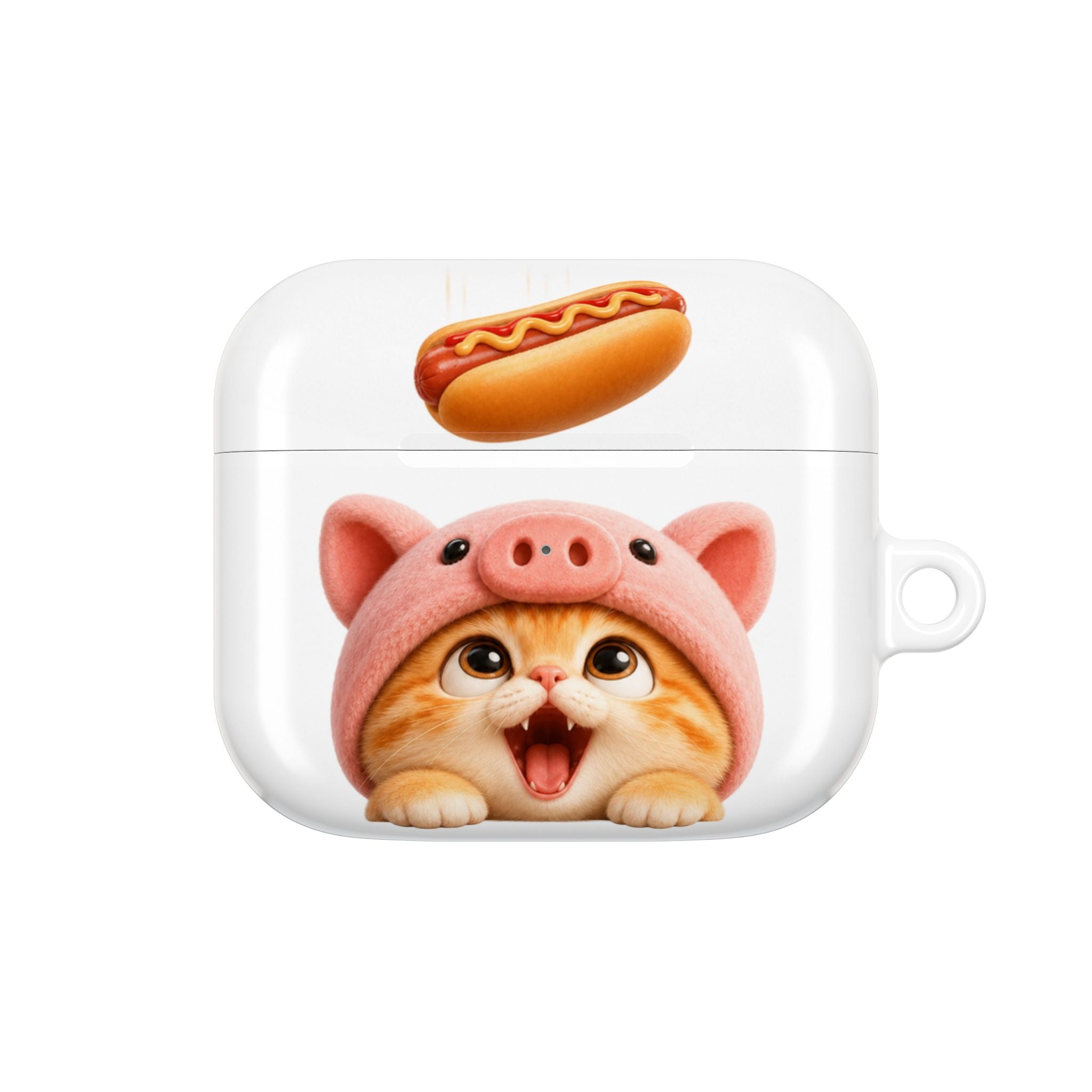 Porky Hot Dog Catch — AirPods Case