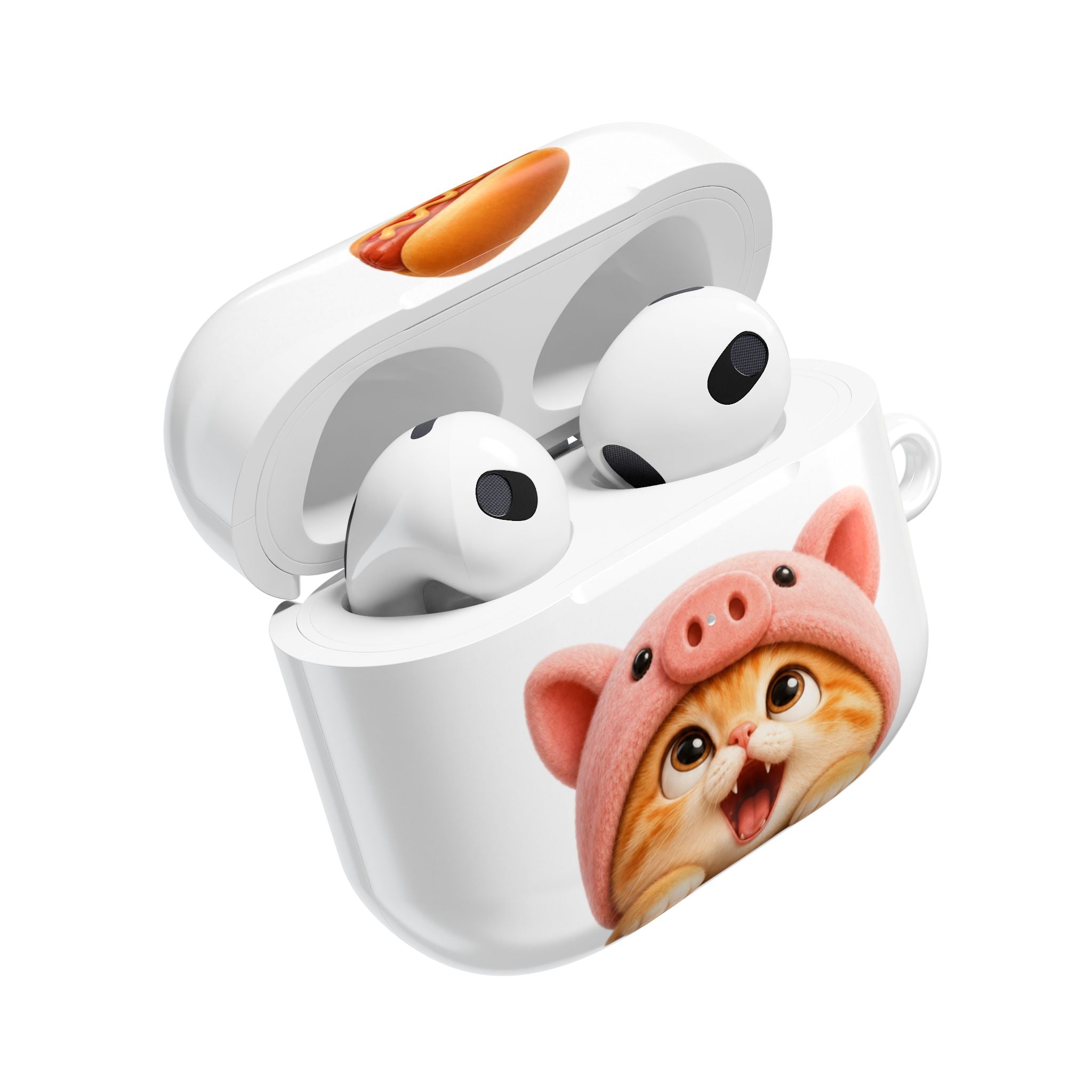 Porky Hot Dog Catch — AirPods Case