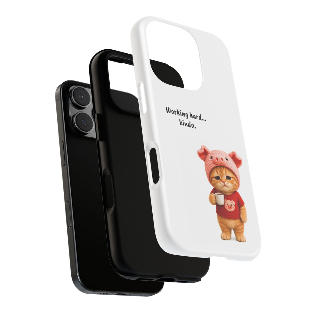 Porky Phone Case — Working Hard… Kinda