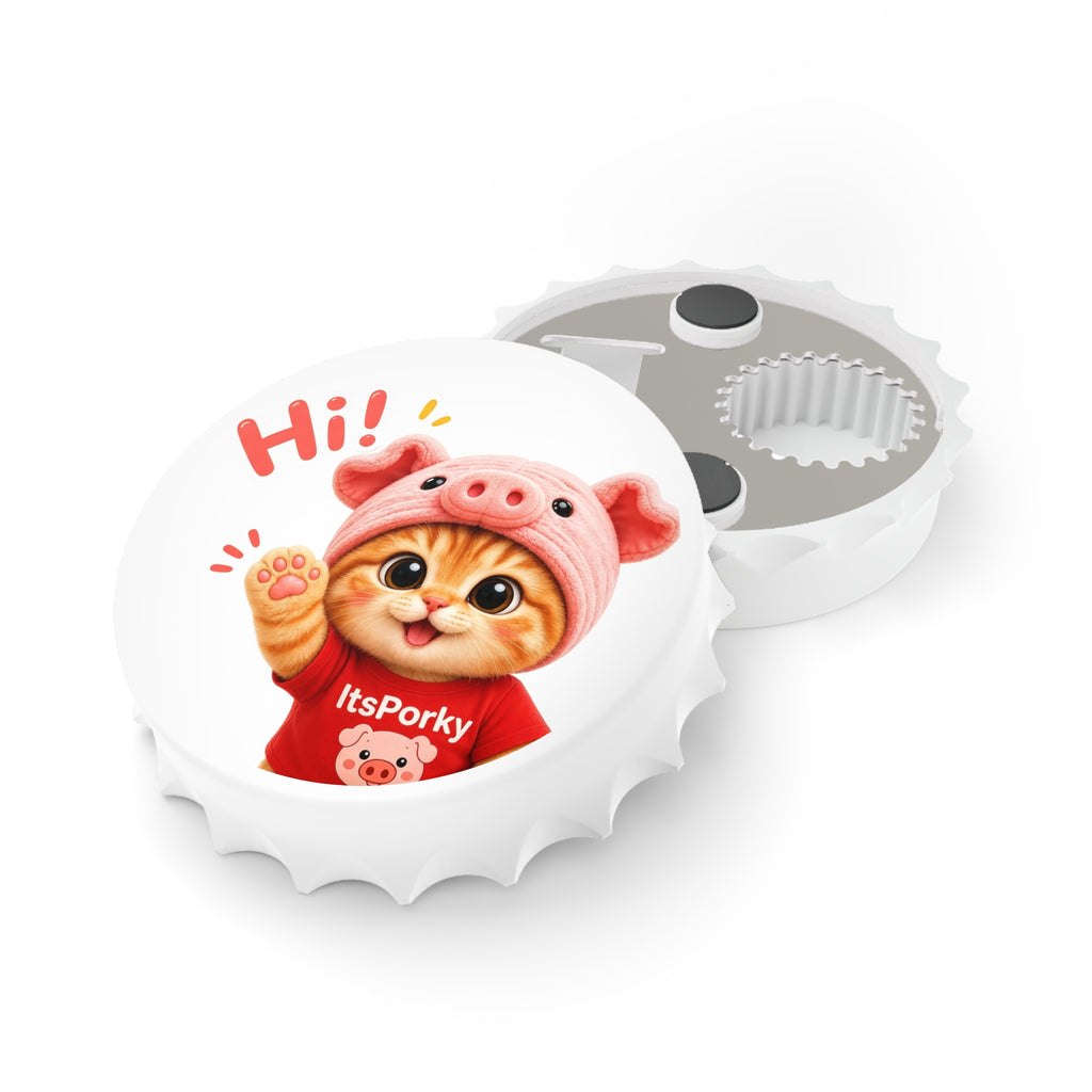 “Hi!” Magnetic Bottle Opener