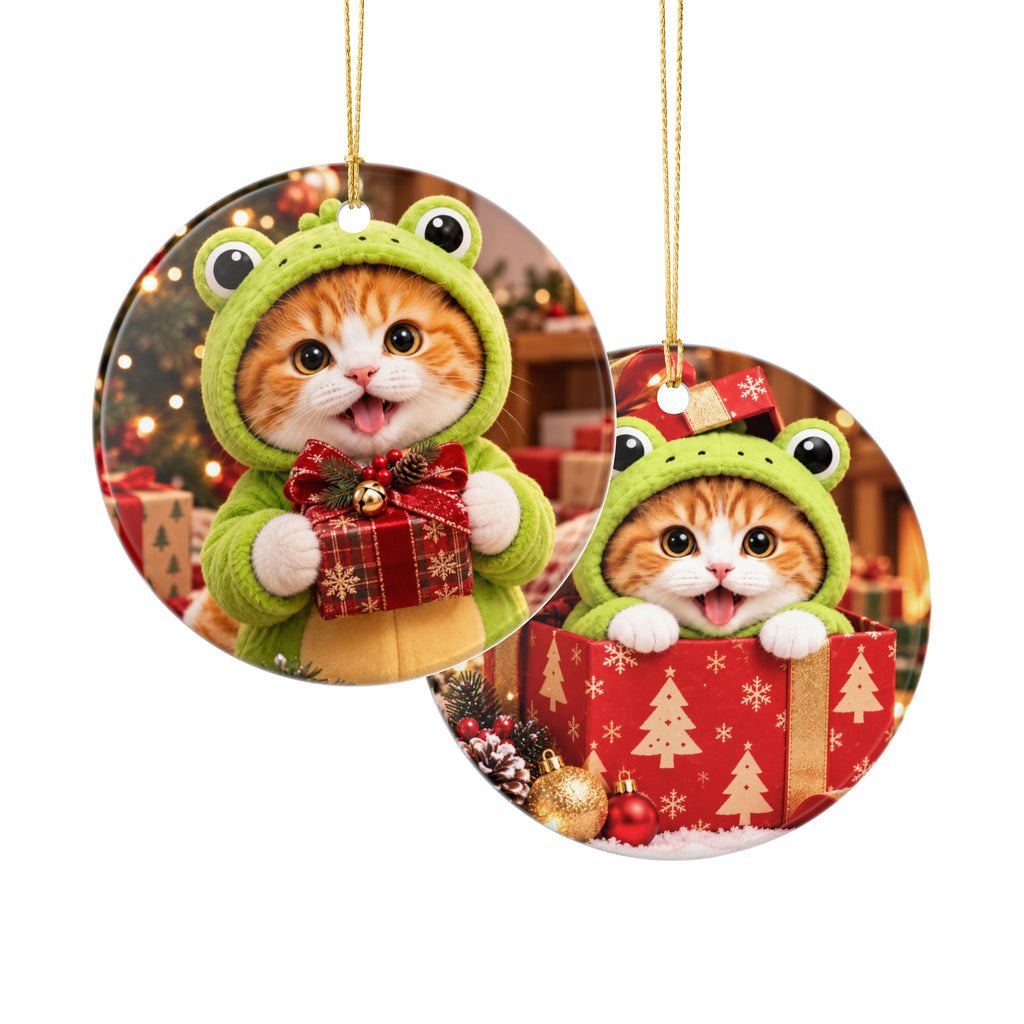 Froggy's Christmas Magic Ornament – Double Sided