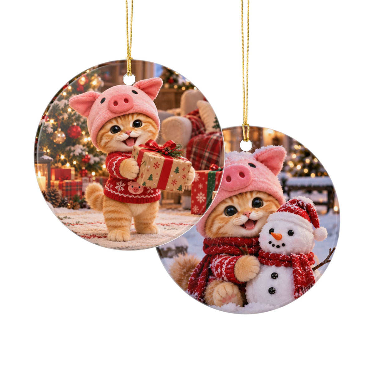 Porky's Christmas Magic Ornament – Double Sided