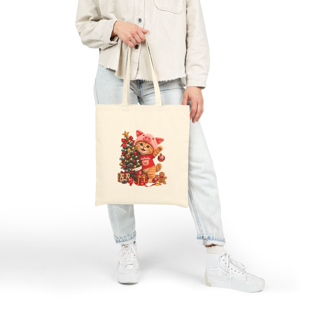 Porky's Christmas Tree Canvas Tote Bag