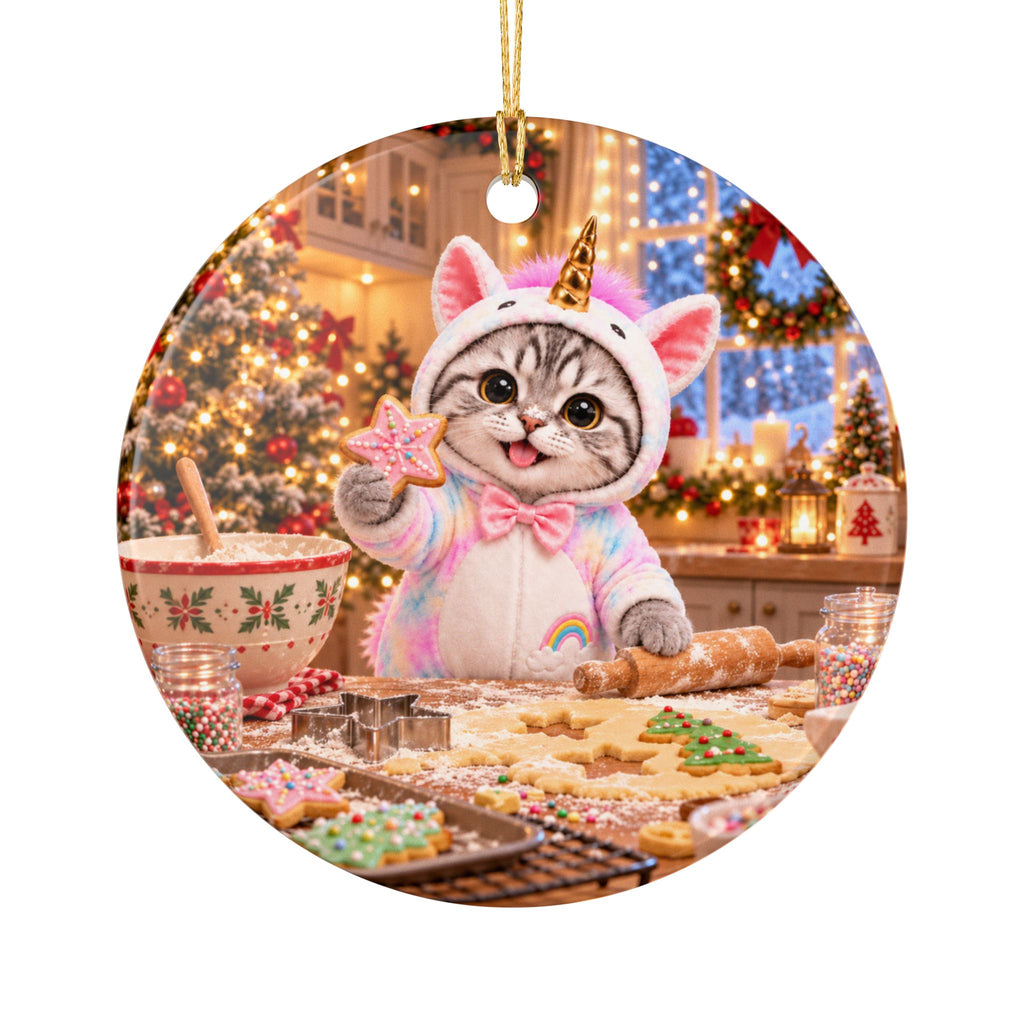 Uni's Christmas Magic Ornament – Double Sided