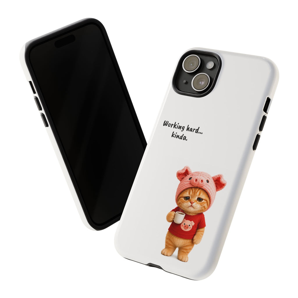 Porky Phone Case — Working Hard… Kinda