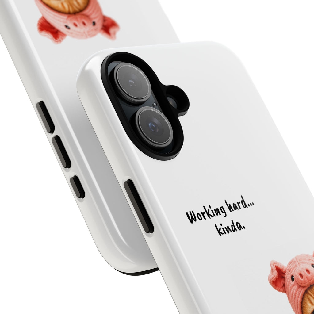 Porky Phone Case — Working Hard… Kinda