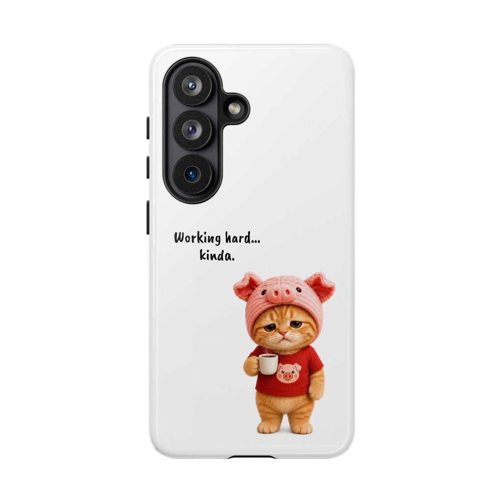 Porky Phone Case — Working Hard… Kinda