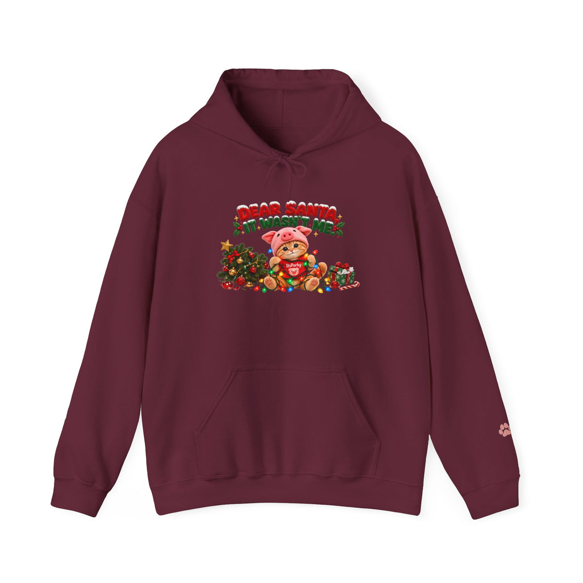 Dear Santa, It Wasn't Me! – Porky Unisex Christmas Hoodie