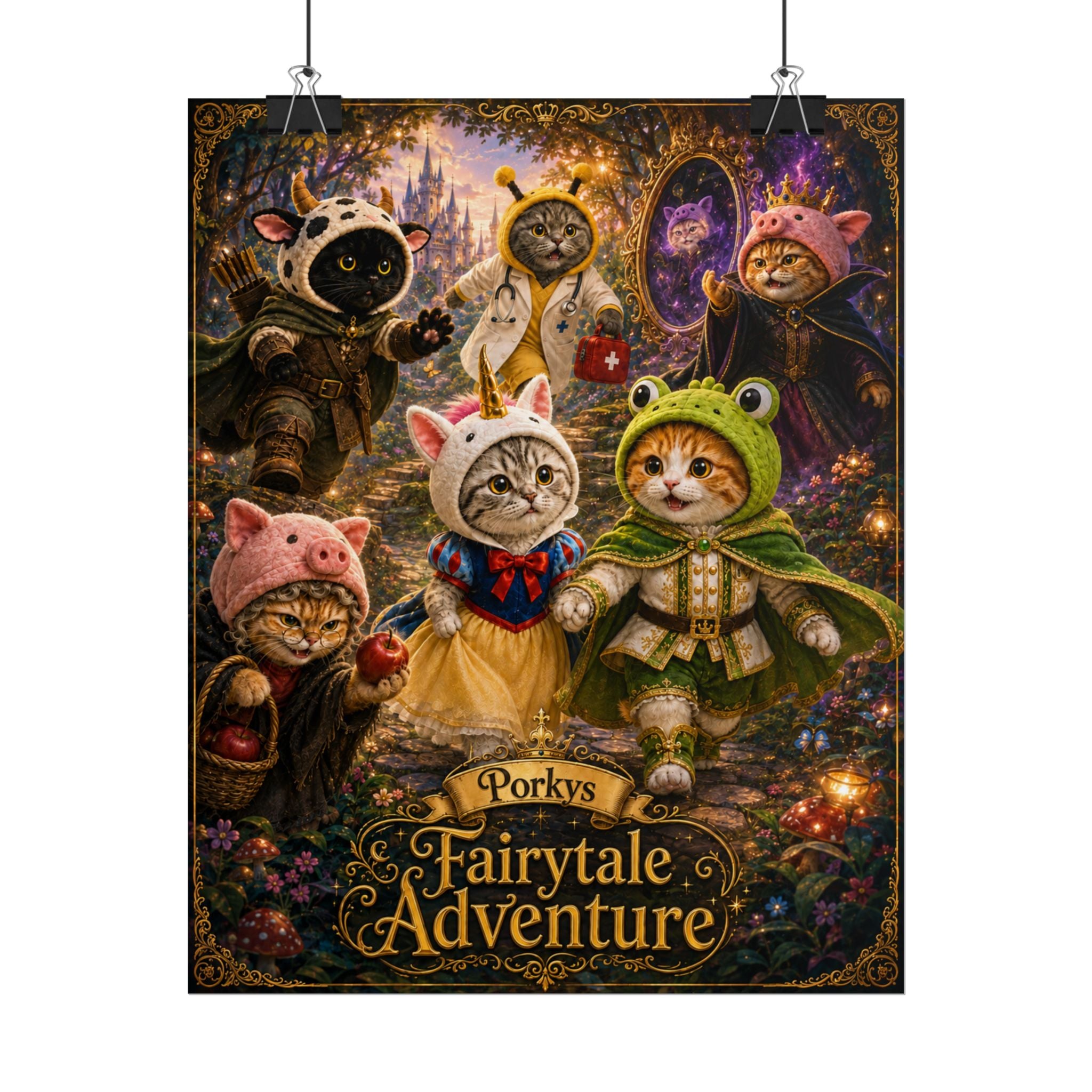 "Porkys Fairytale Adventure" - Rolled Poster