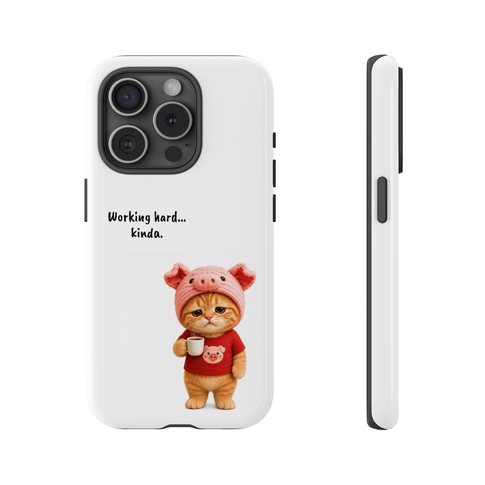 Porky Phone Case — Working Hard… Kinda