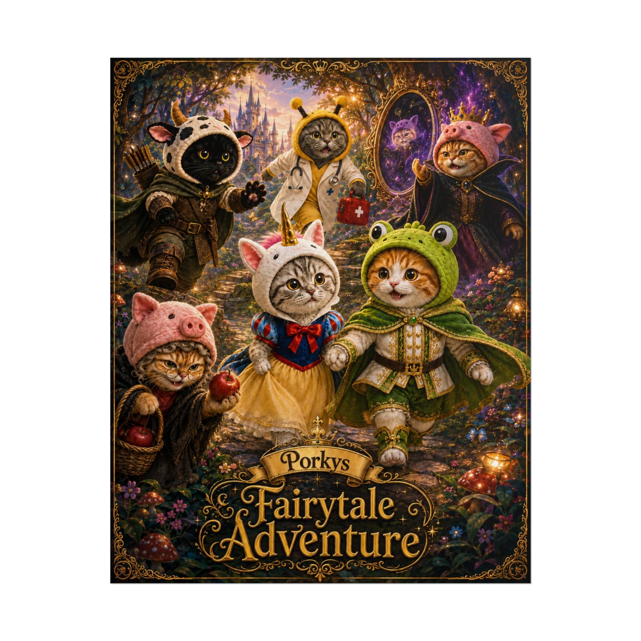 "Porkys Fairytale Adventure" - Rolled Poster