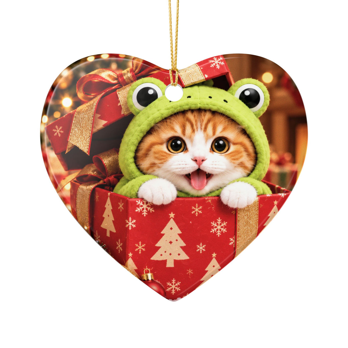 Froggy's Christmas Magic Ornament – Double Sided