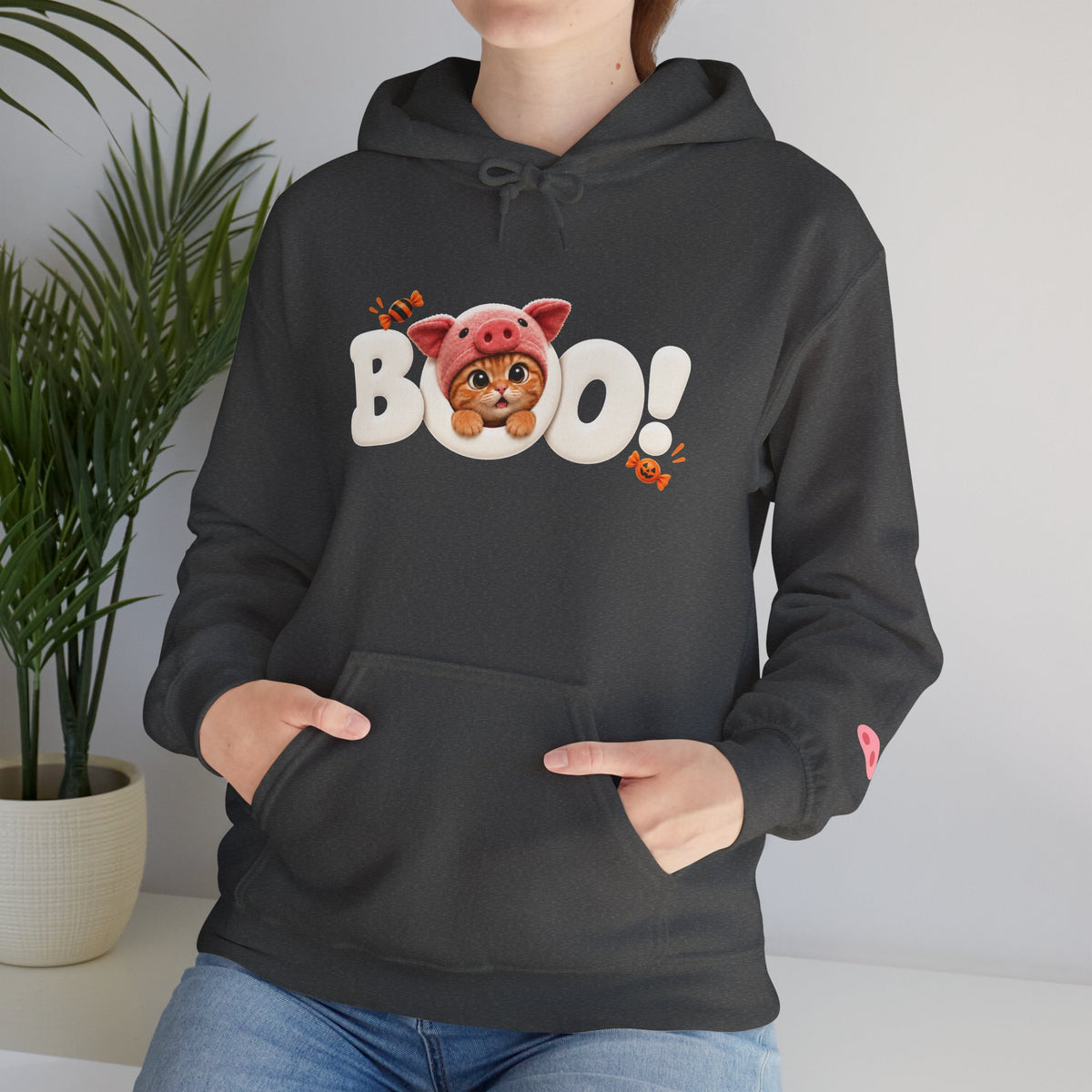 Porky BOO! Halloween Unisex Hoodie