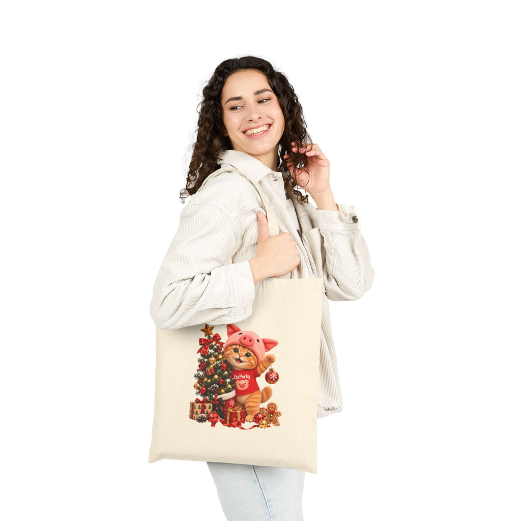 Porky's Christmas Tree Canvas Tote Bag