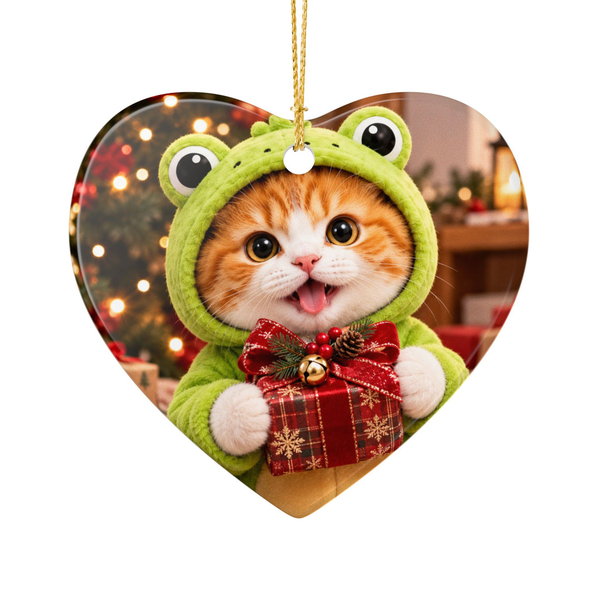 Froggy's Christmas Magic Ornament – Double Sided