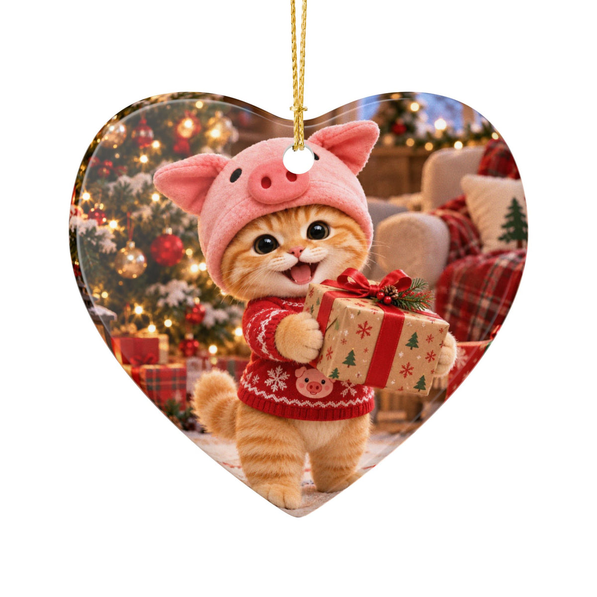 Porky's Christmas Magic Ornament – Double Sided