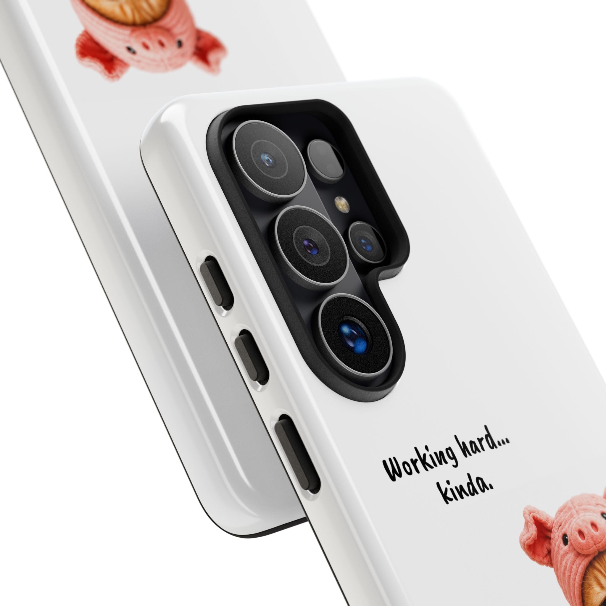 Porky Phone Case — Working Hard… Kinda