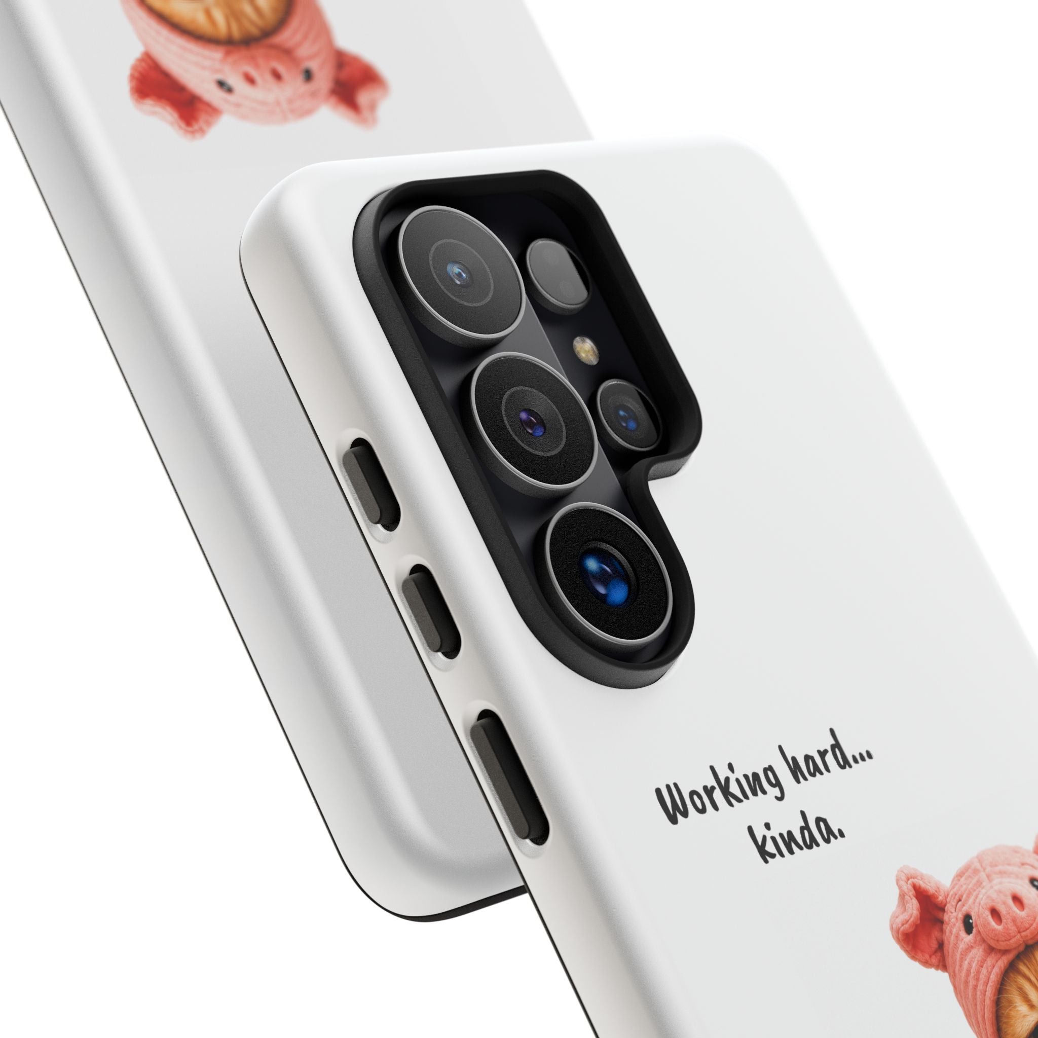 Porky Phone Case — Working Hard… Kinda