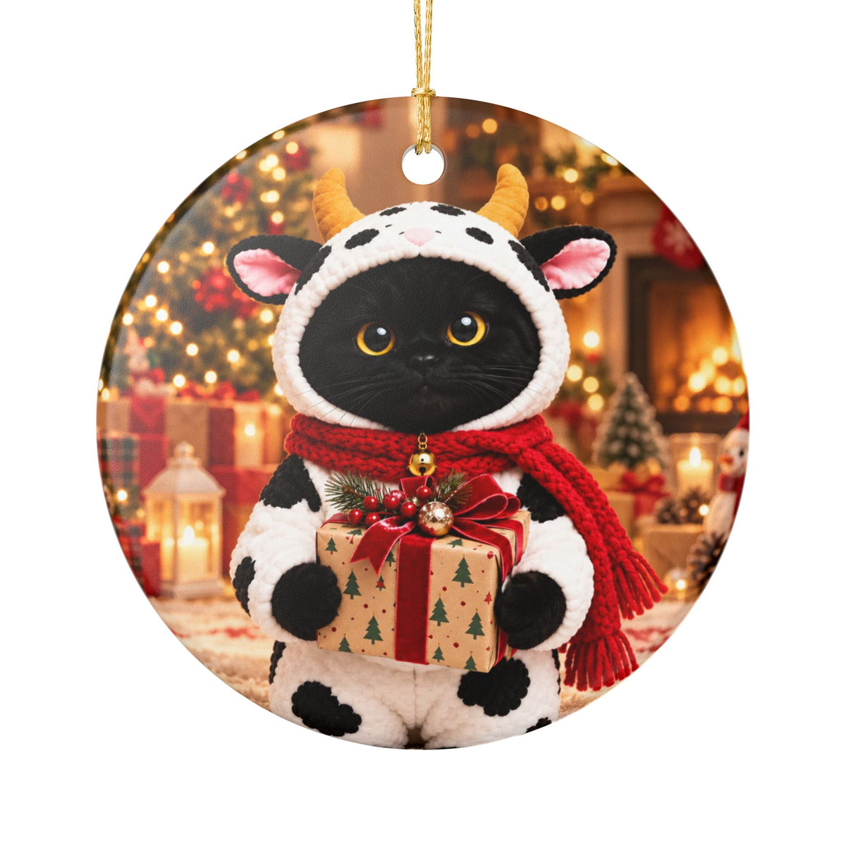 MooMoo's Christmas Magic Ornament – Double Sided
