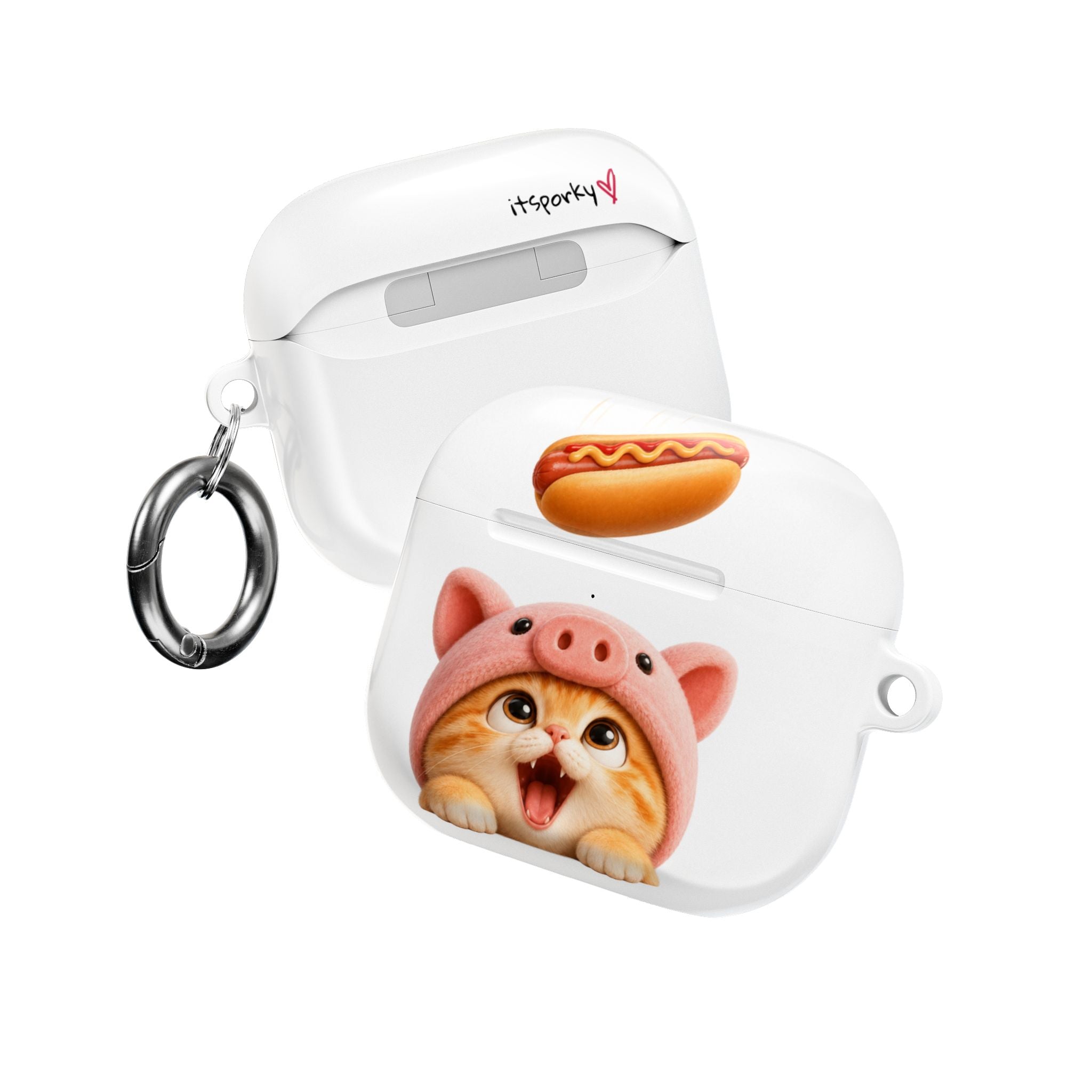 Porky Hot Dog Catch — AirPods Case