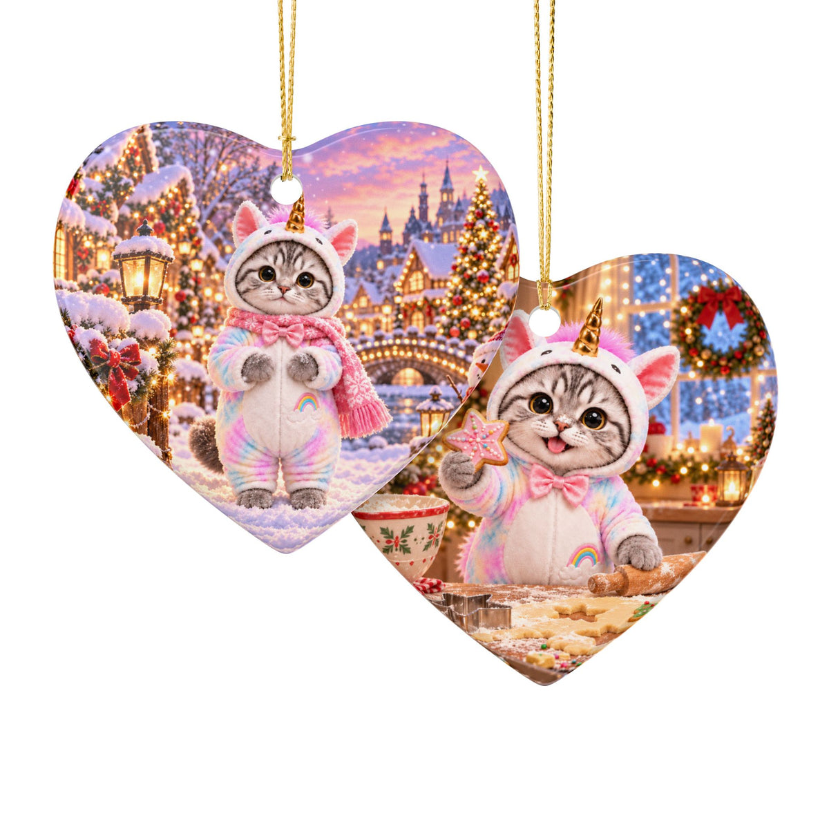Uni's Christmas Magic Ornament – Double Sided