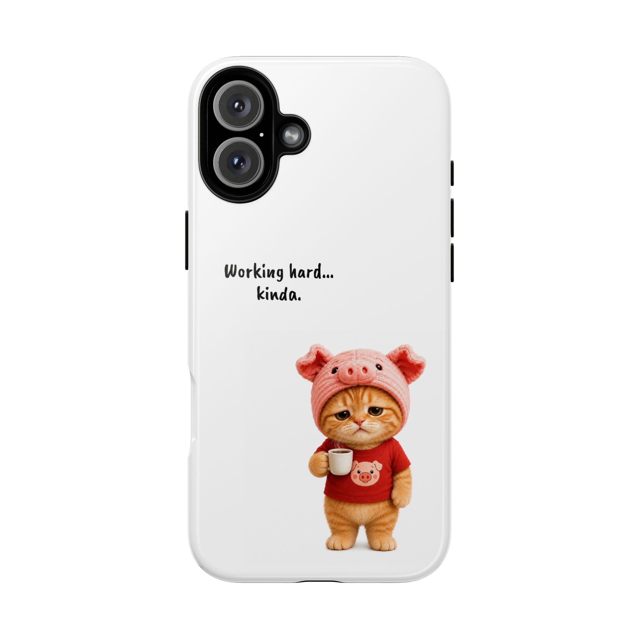 Porky Phone Case — Working Hard… Kinda