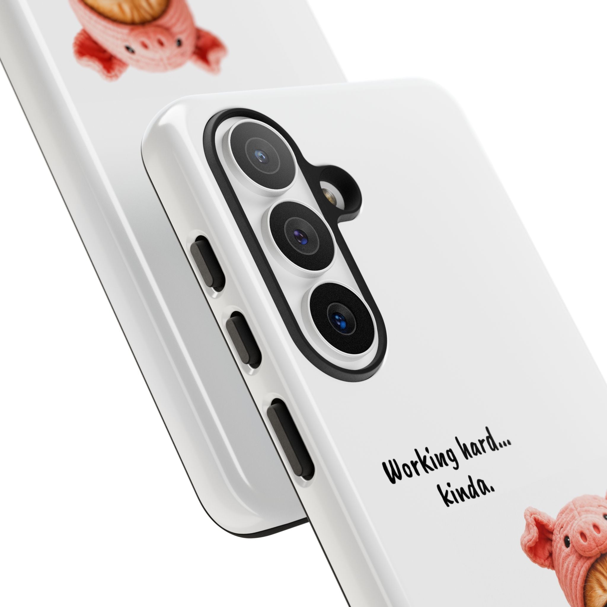 Porky Phone Case — Working Hard… Kinda