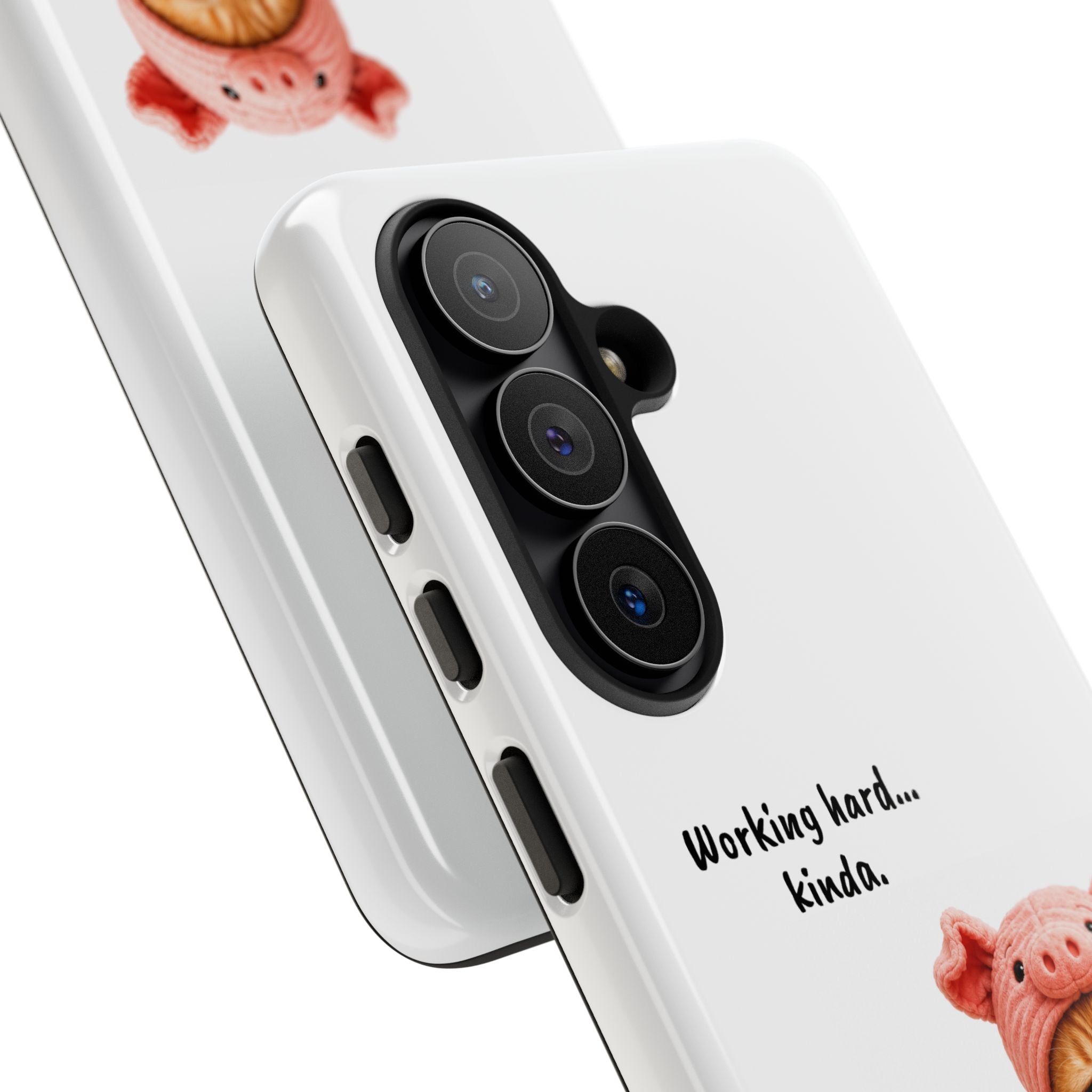 Porky Phone Case — Working Hard… Kinda