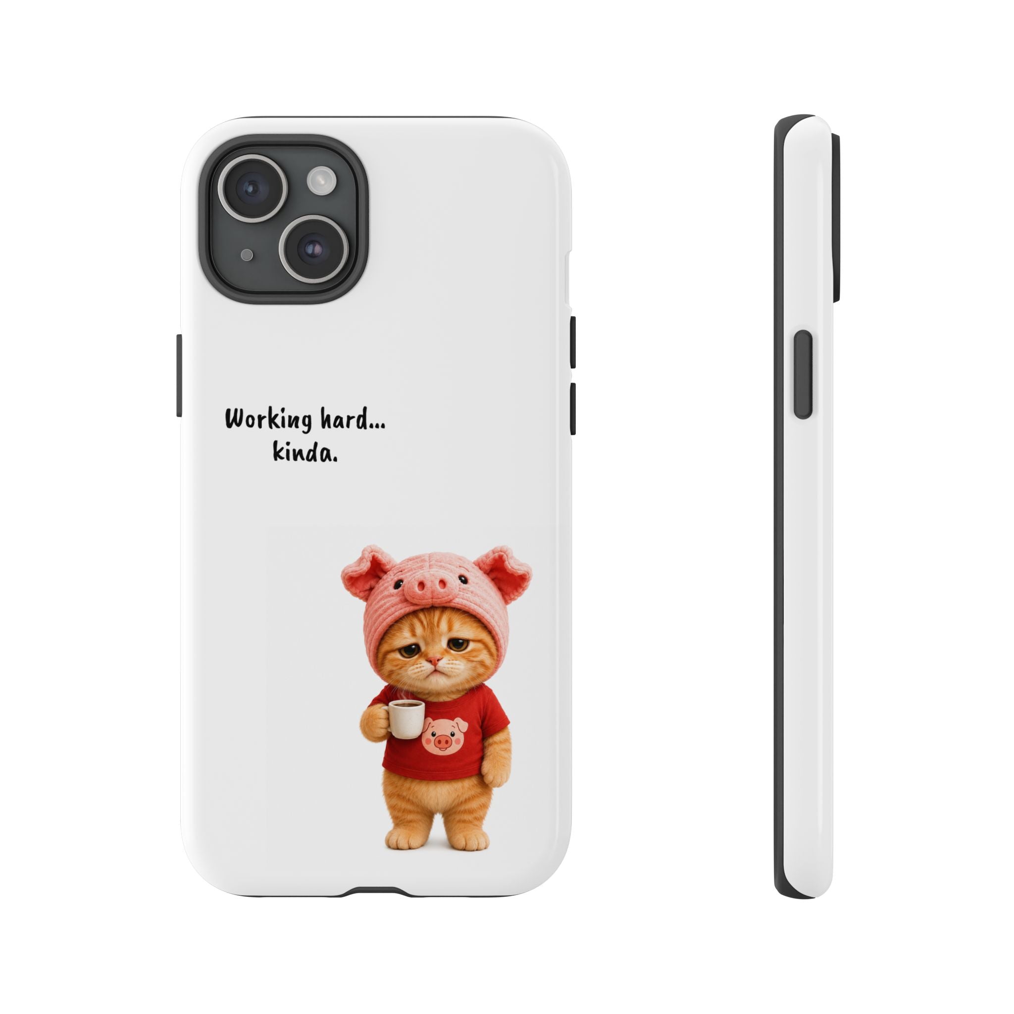 Porky Phone Case — Working Hard… Kinda