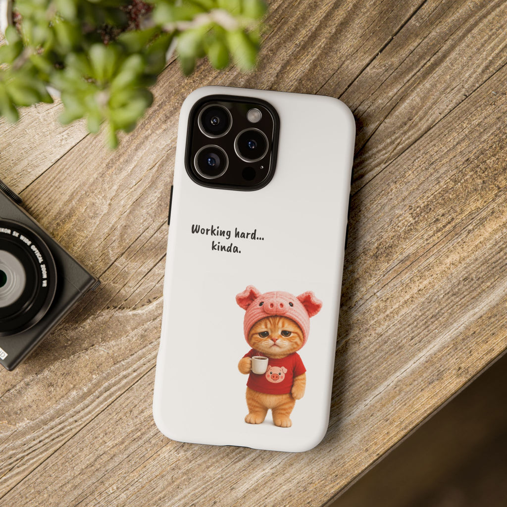 Porky Phone Case — Working Hard… Kinda