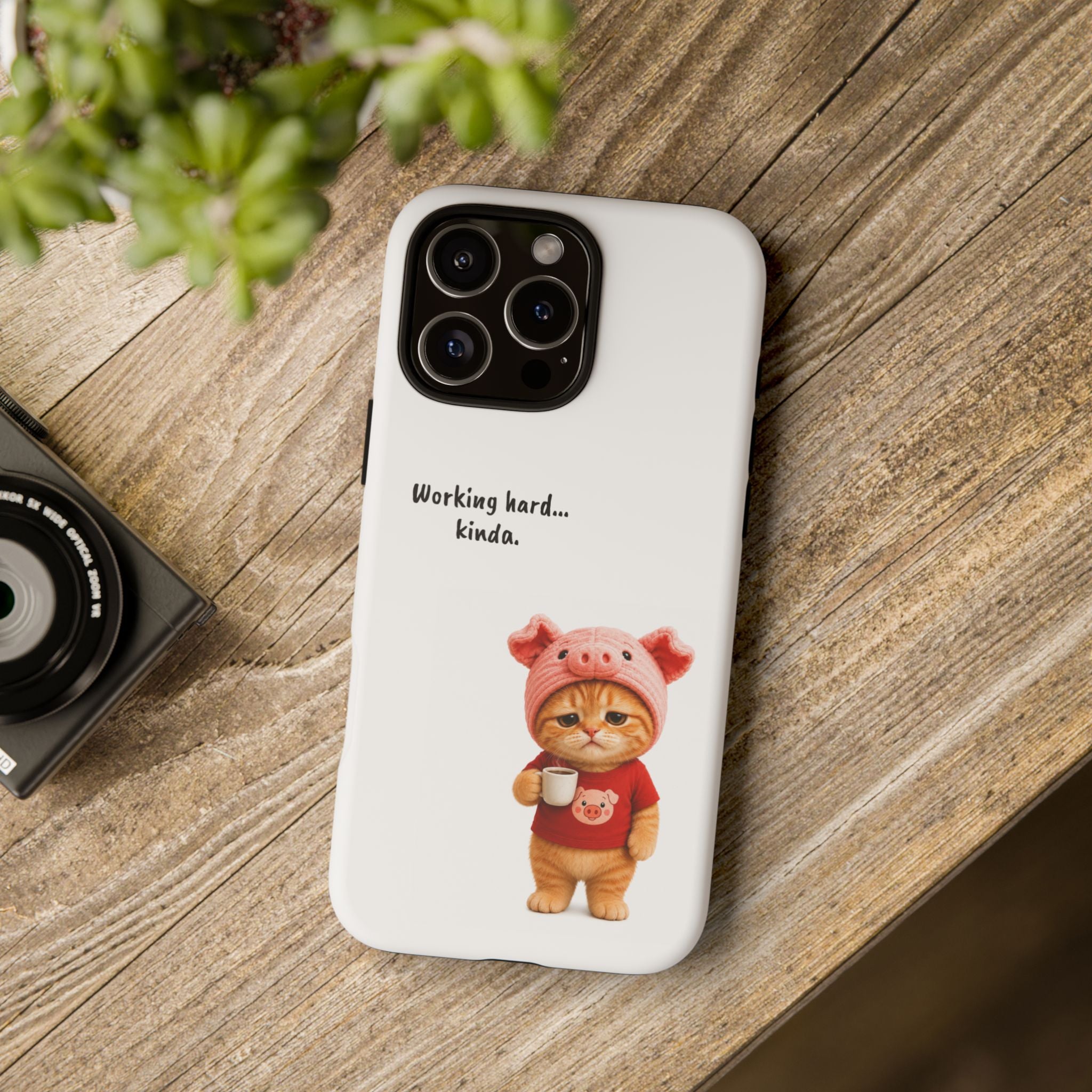 Porky Phone Case — Working Hard… Kinda