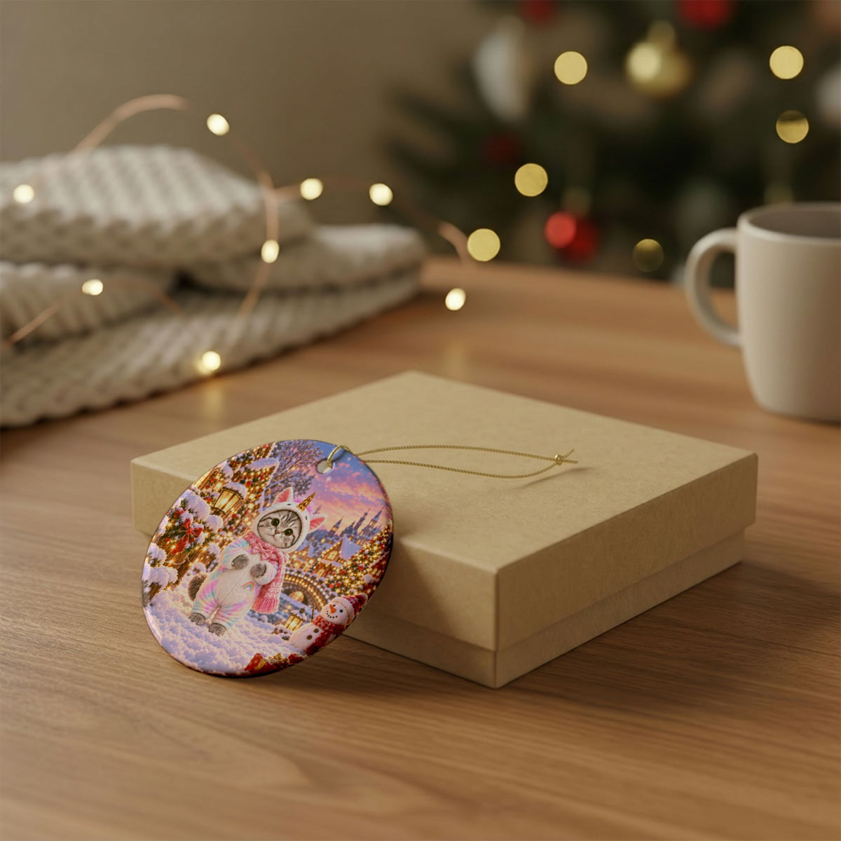 Uni's Christmas Magic Ornament – Double Sided