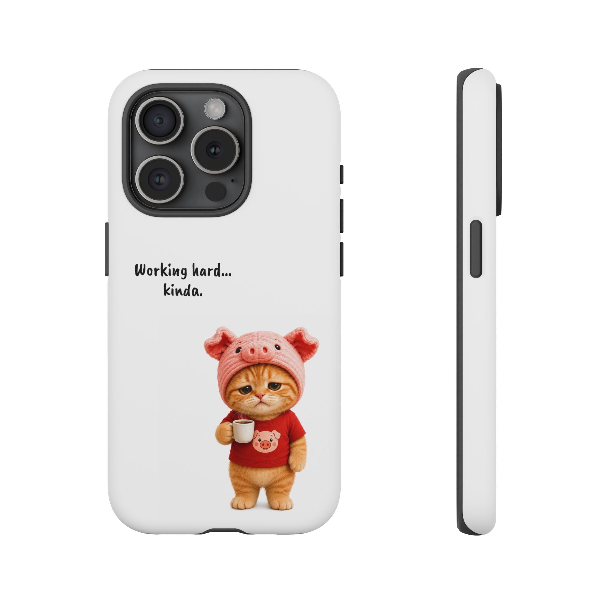 Porky Phone Case — Working Hard… Kinda