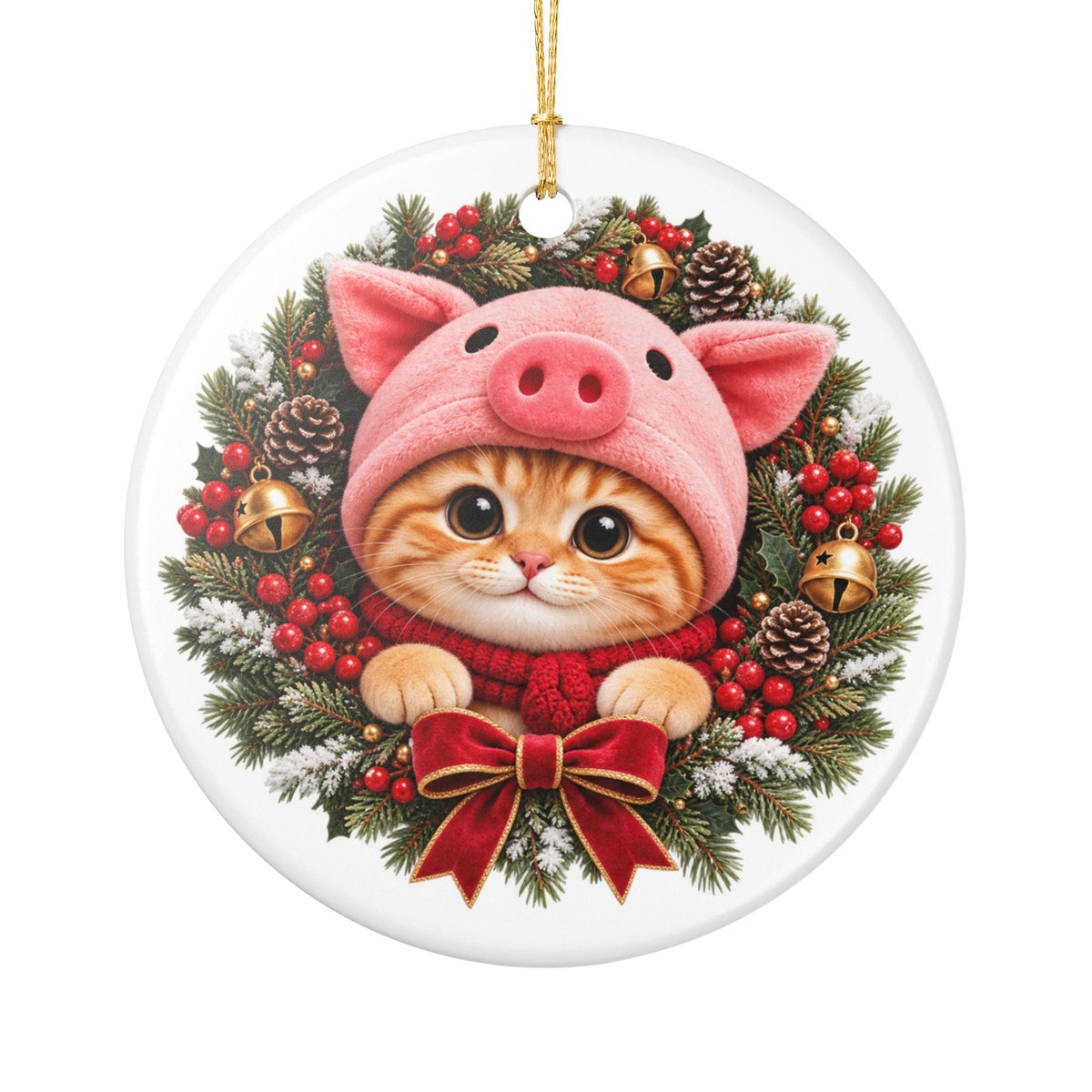 Porky's Christmas Magic Ornament – Double Sided
