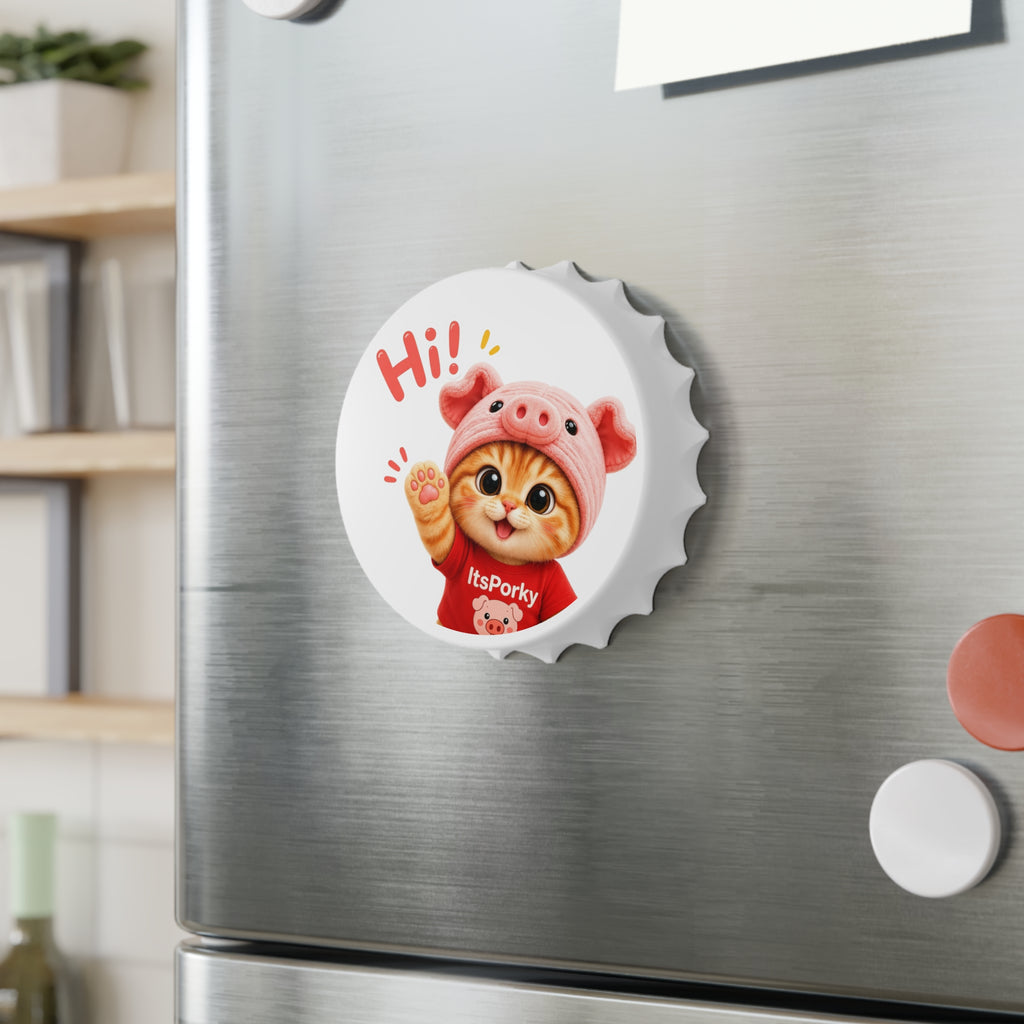 “Hi!” Magnetic Bottle Opener