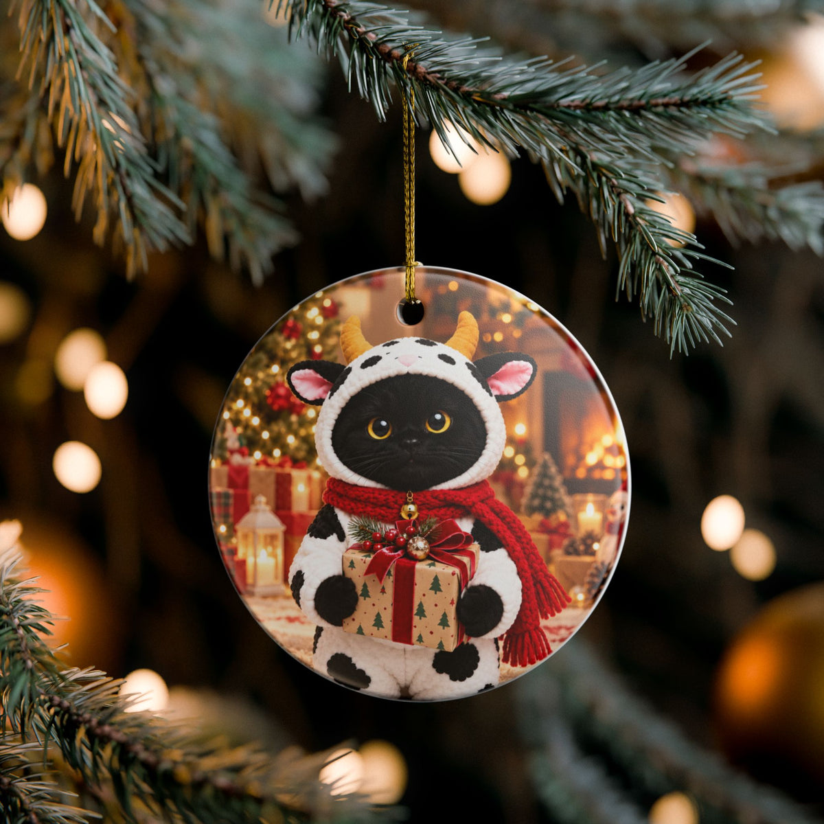 MooMoo's Christmas Magic Ornament – Double Sided