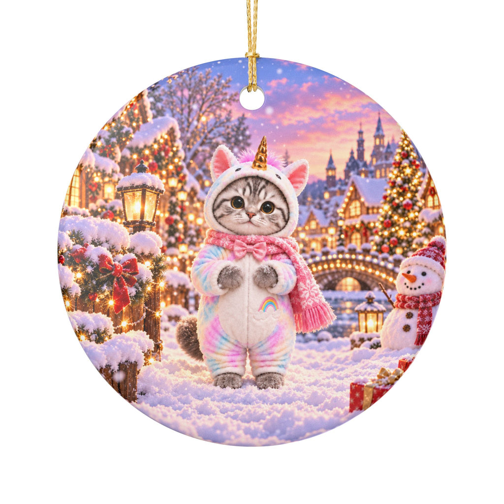 Uni's Christmas Magic Ornament – Double Sided