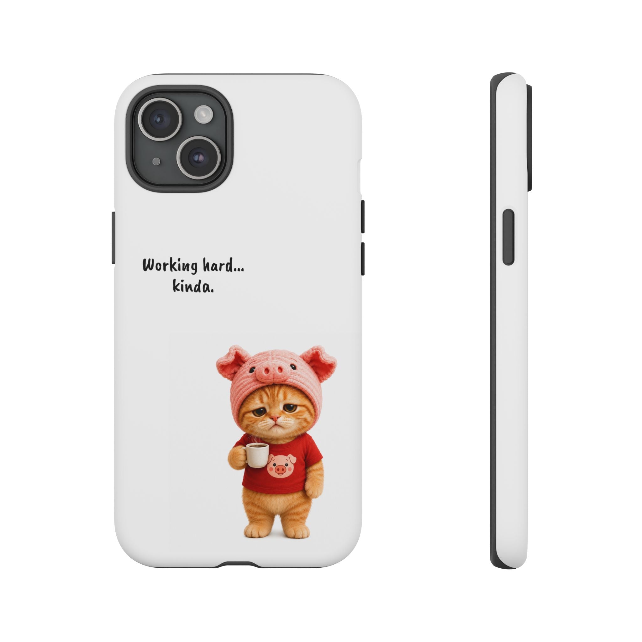 Porky Phone Case — Working Hard… Kinda
