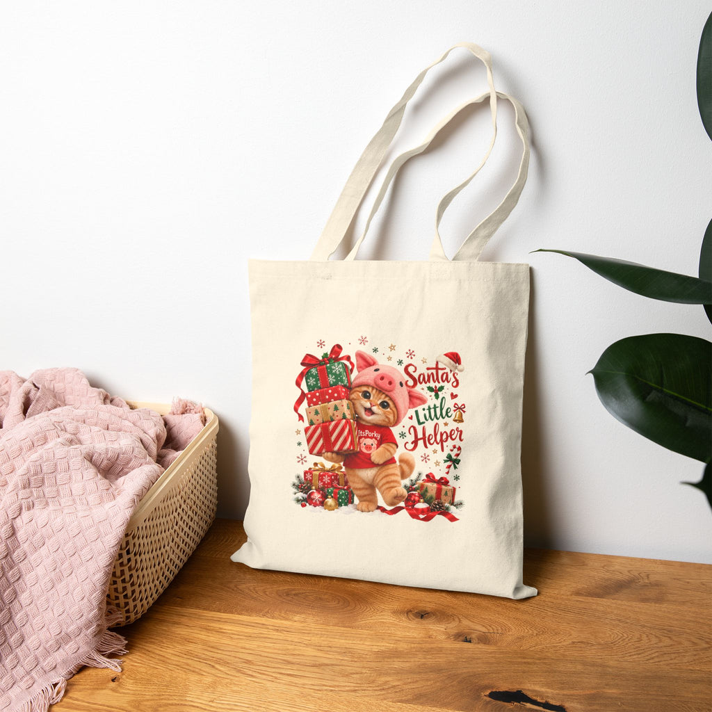 Porky's Christmas Canvas Tote Bag