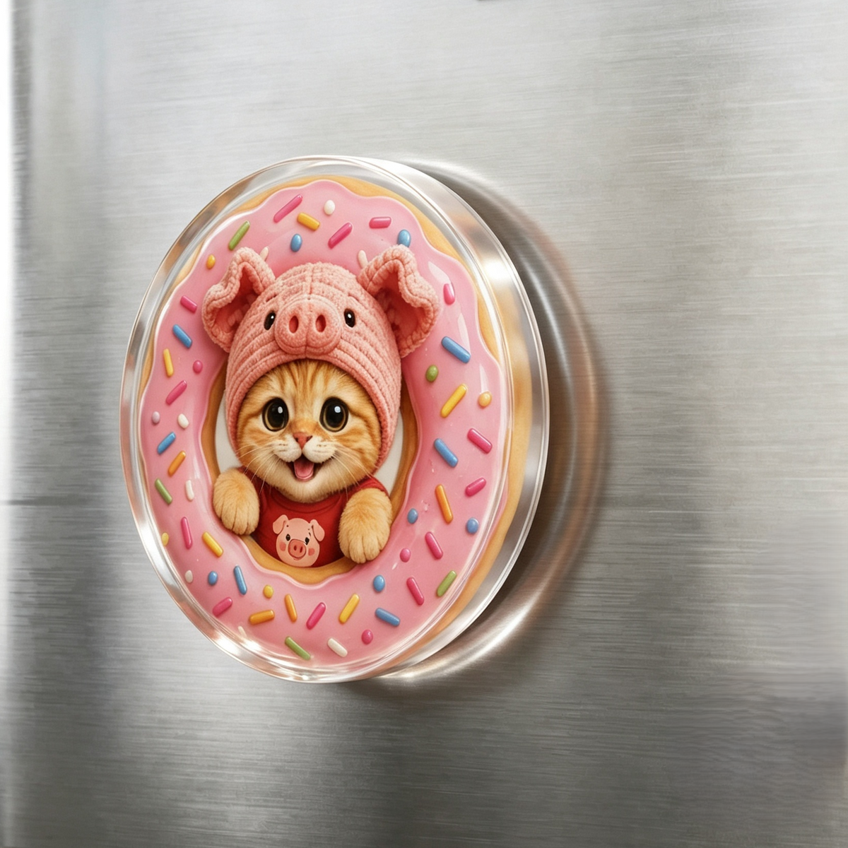Porky Little Worlds Acrylic Fridge Magnets