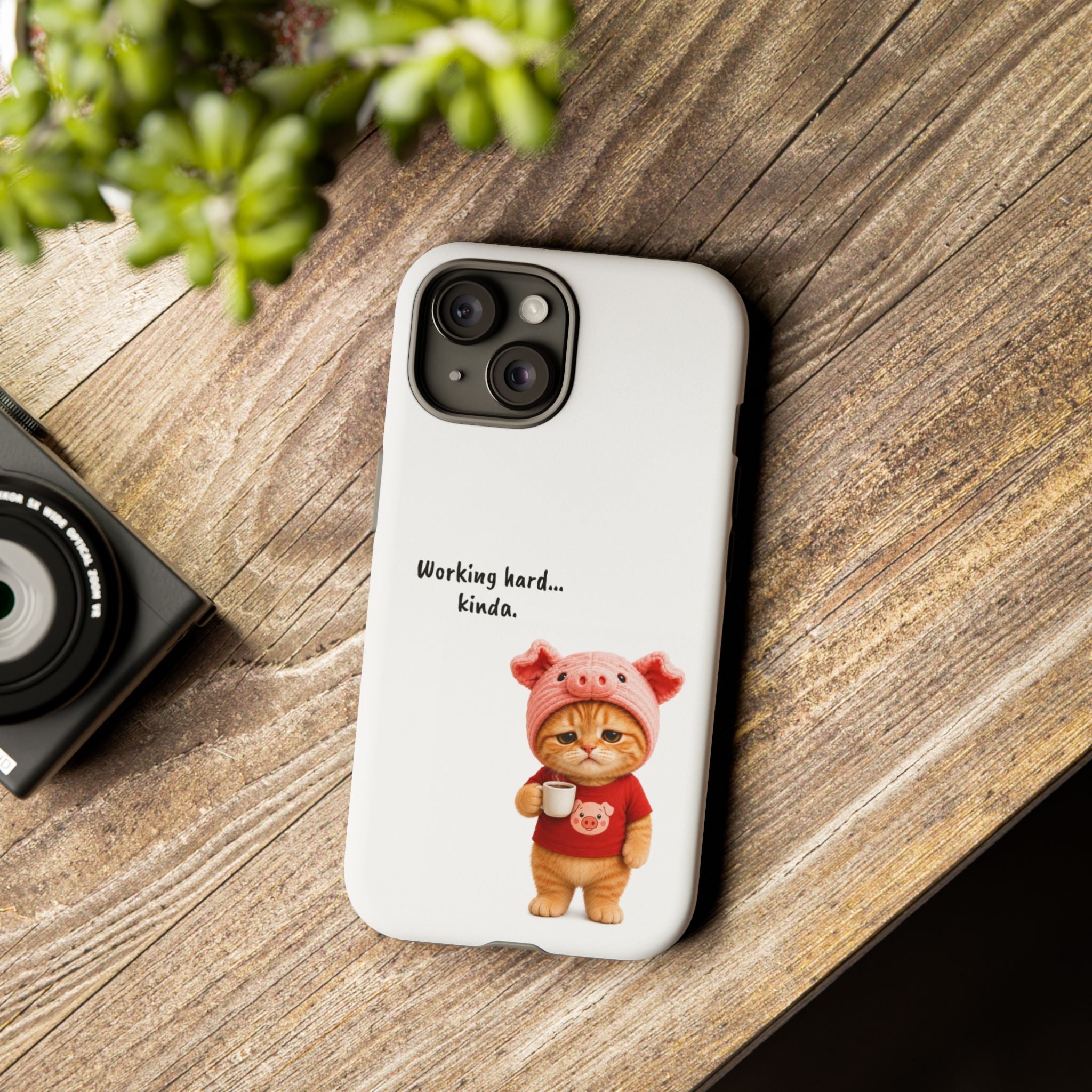 Porky Phone Case — Working Hard… Kinda