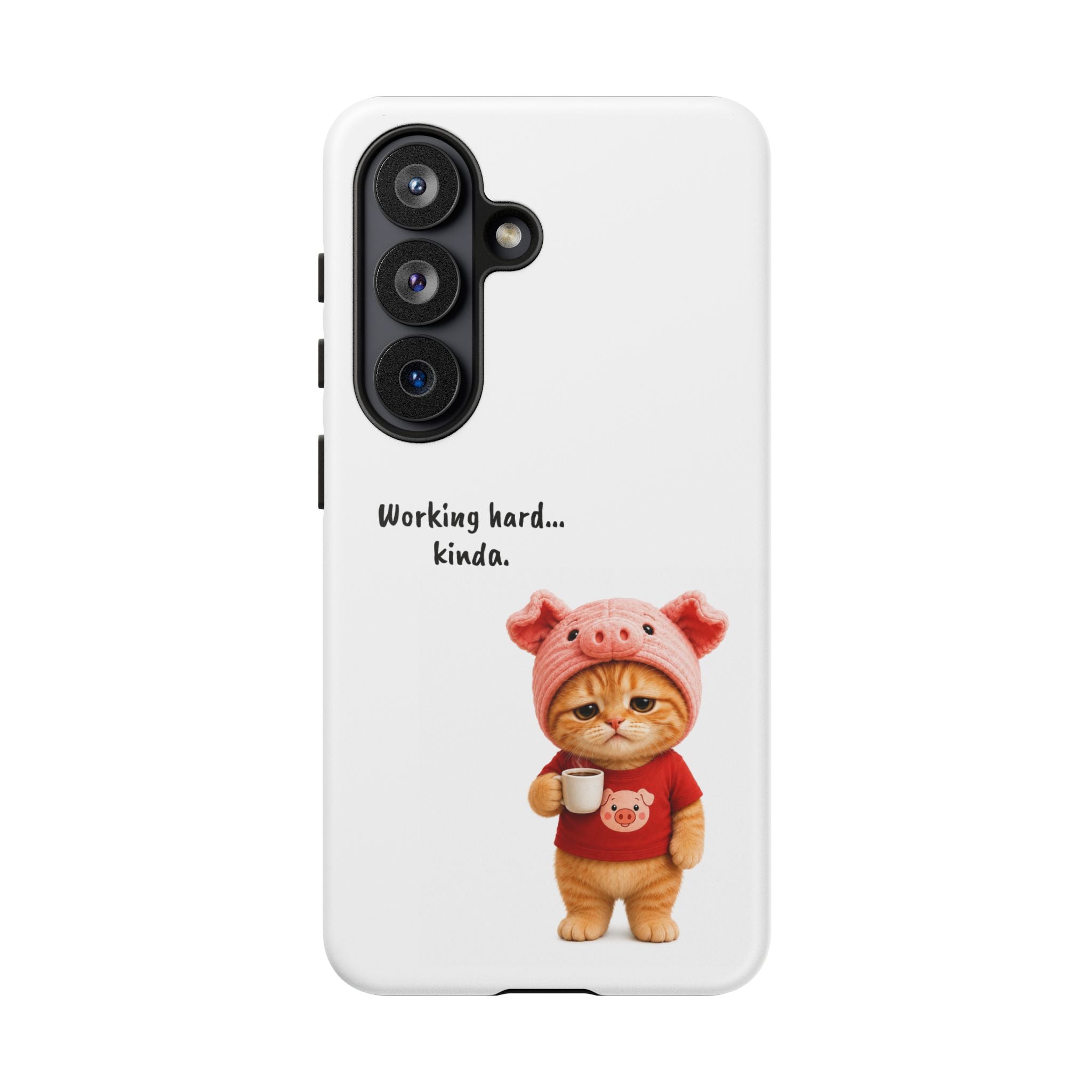Porky Phone Case — Working Hard… Kinda