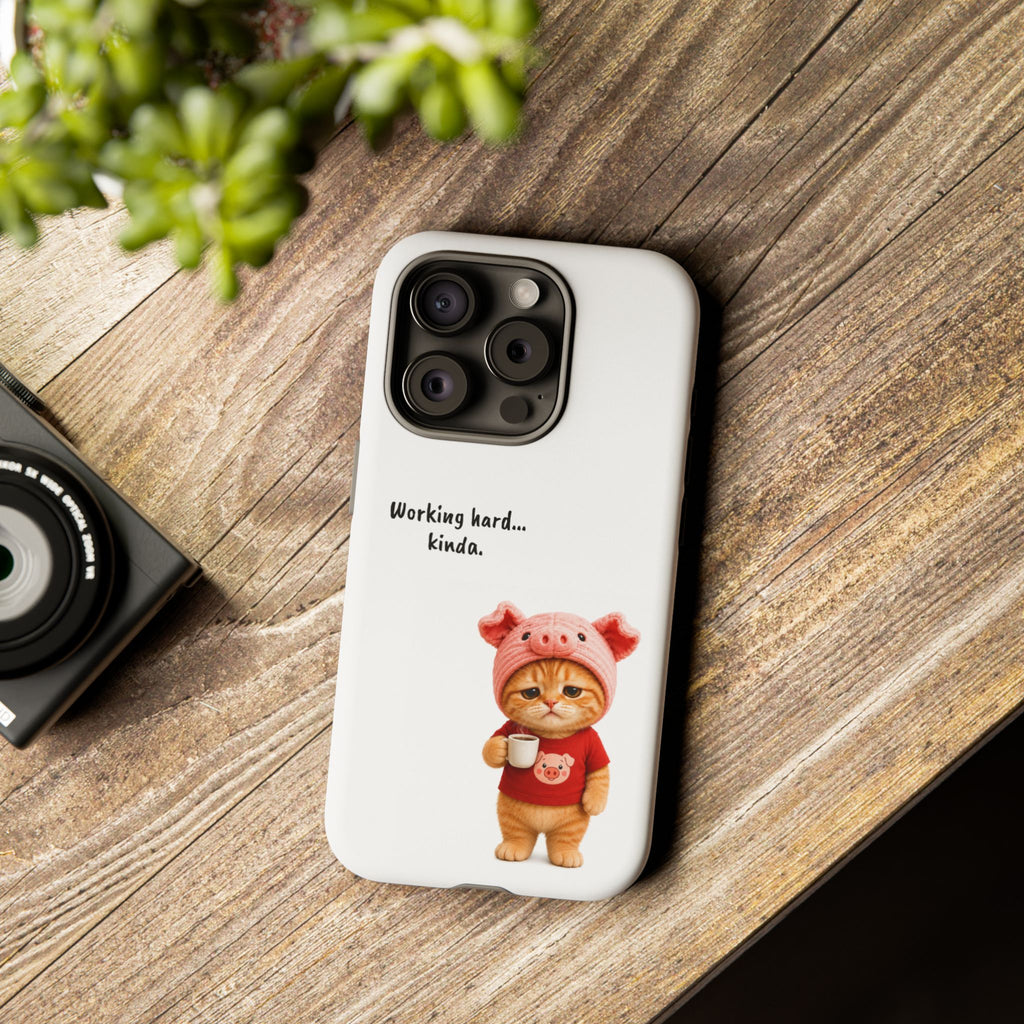 Porky Phone Case — Working Hard… Kinda