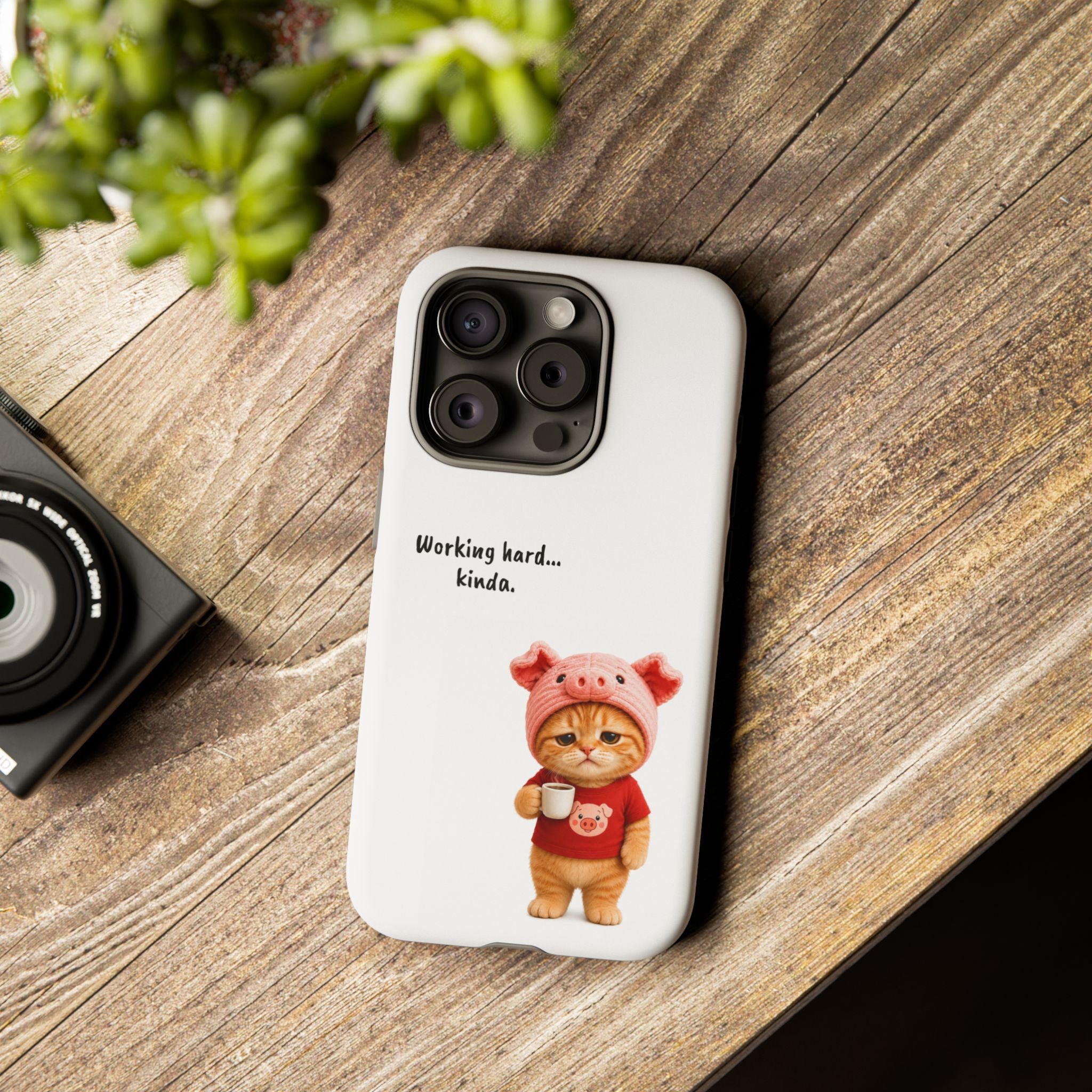 Porky Phone Case — Working Hard… Kinda